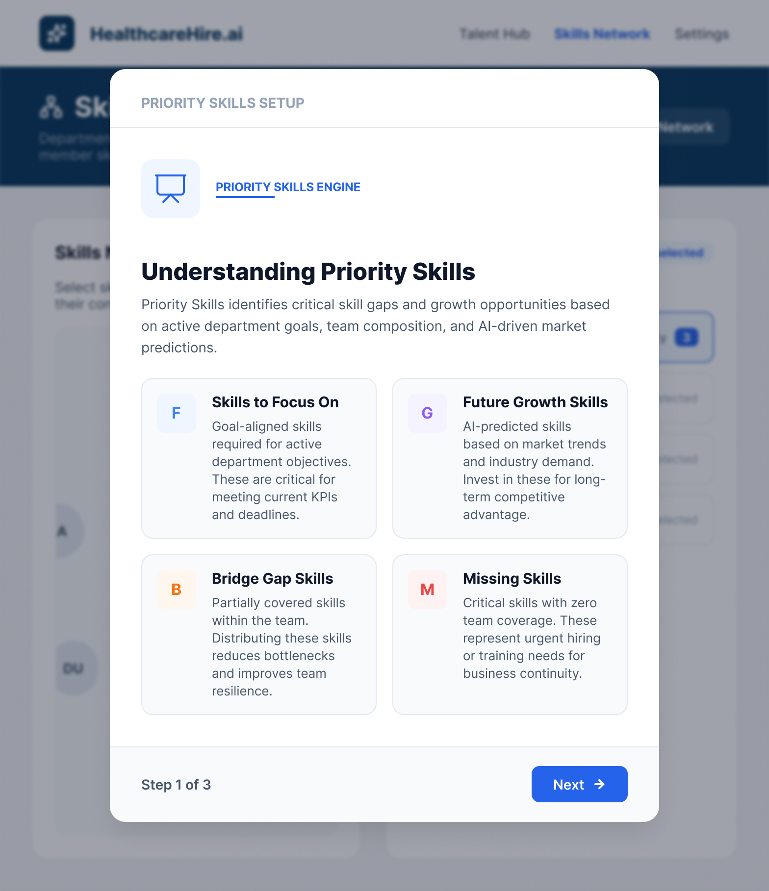 HiringIQ Reskill and Redeploy product screenshot